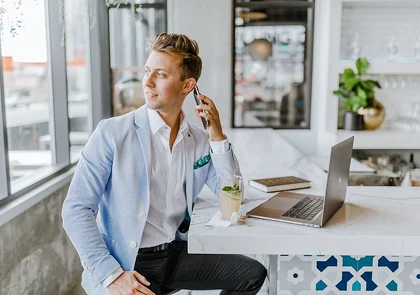 Businessman working
